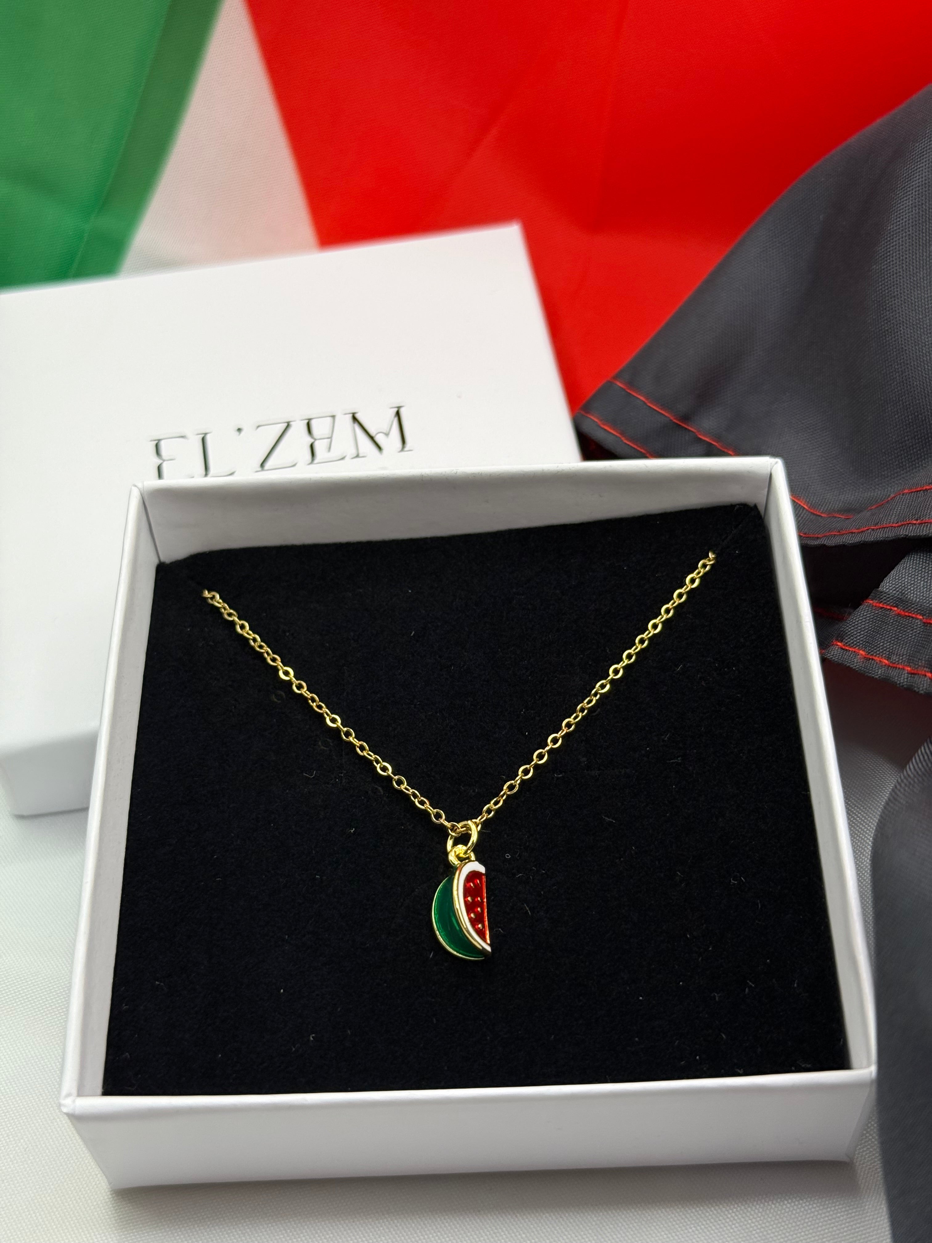 Palestine 🍉 Kette | 18K Vergoldet