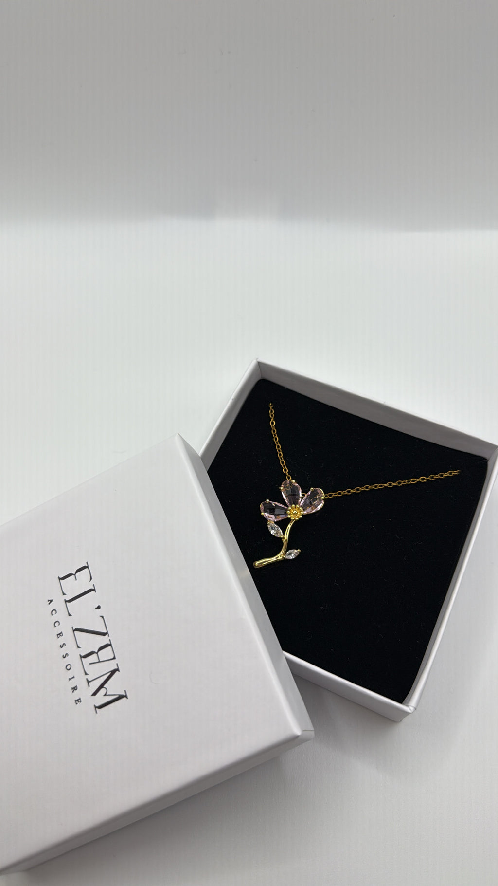 Rosé Fleur Necklace | 18K Vergoldet