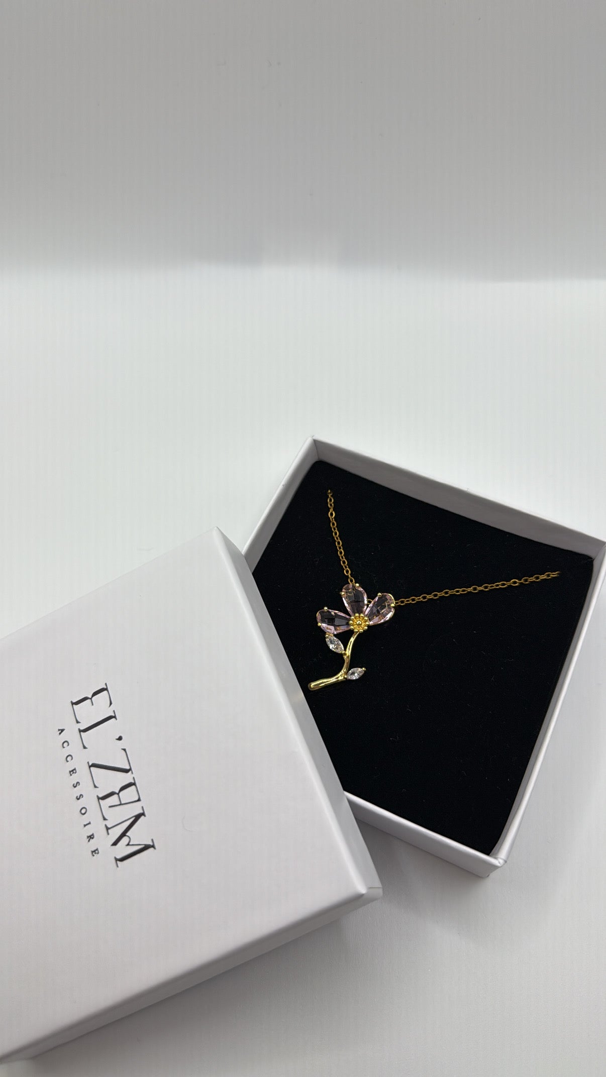 Rosé Fleur Necklace | 18K Vergoldet