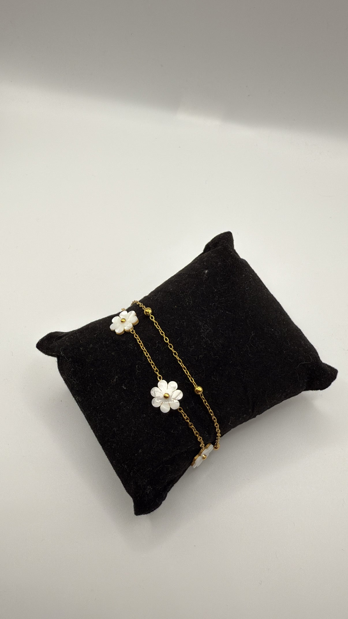 Beyaz Papatya - Set | 18K Vergoldet