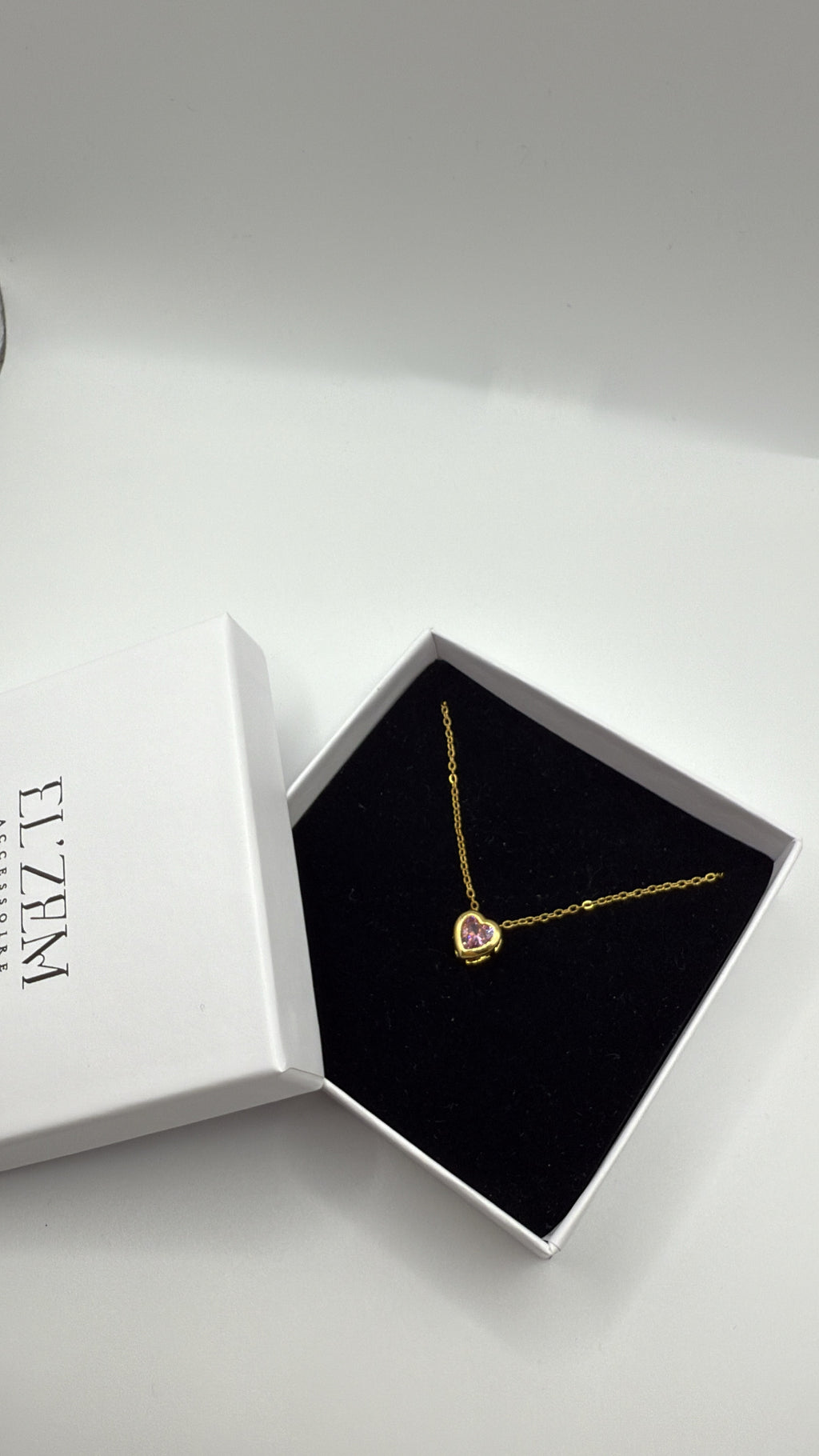 Rosé Heart Necklace | 18K Vergoldet