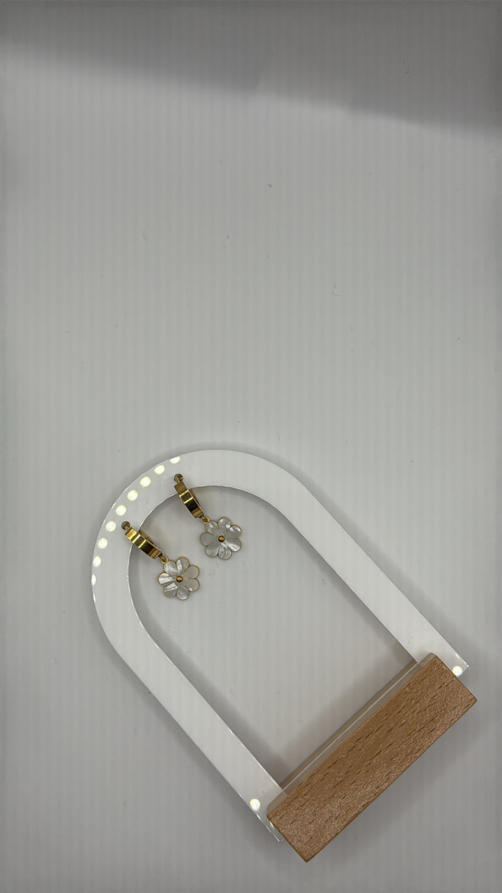 Beyaz Papatya - Set | 18K Vergoldet