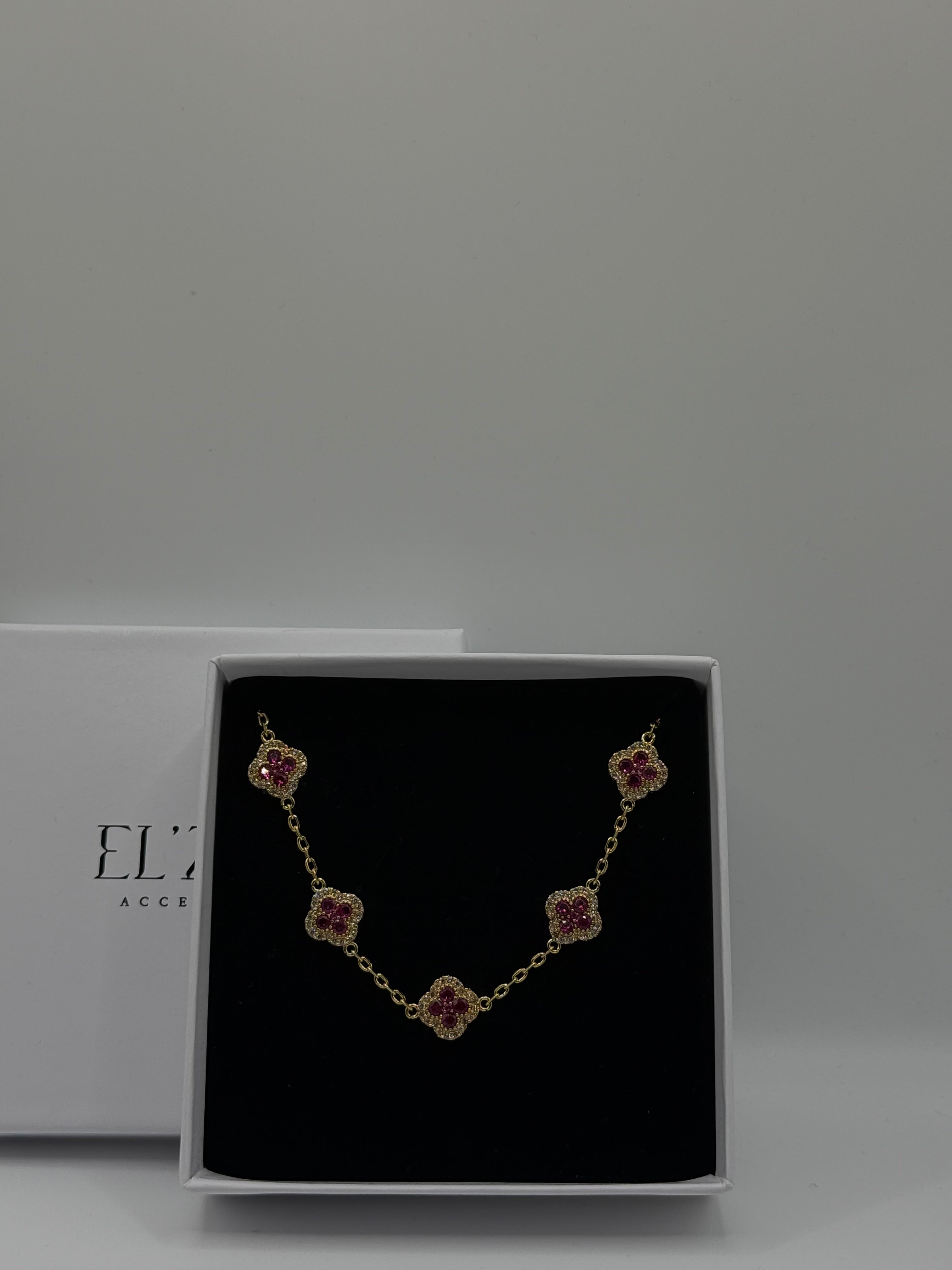 Crystal Glow Flower Bracelet | 18K Vergoldet