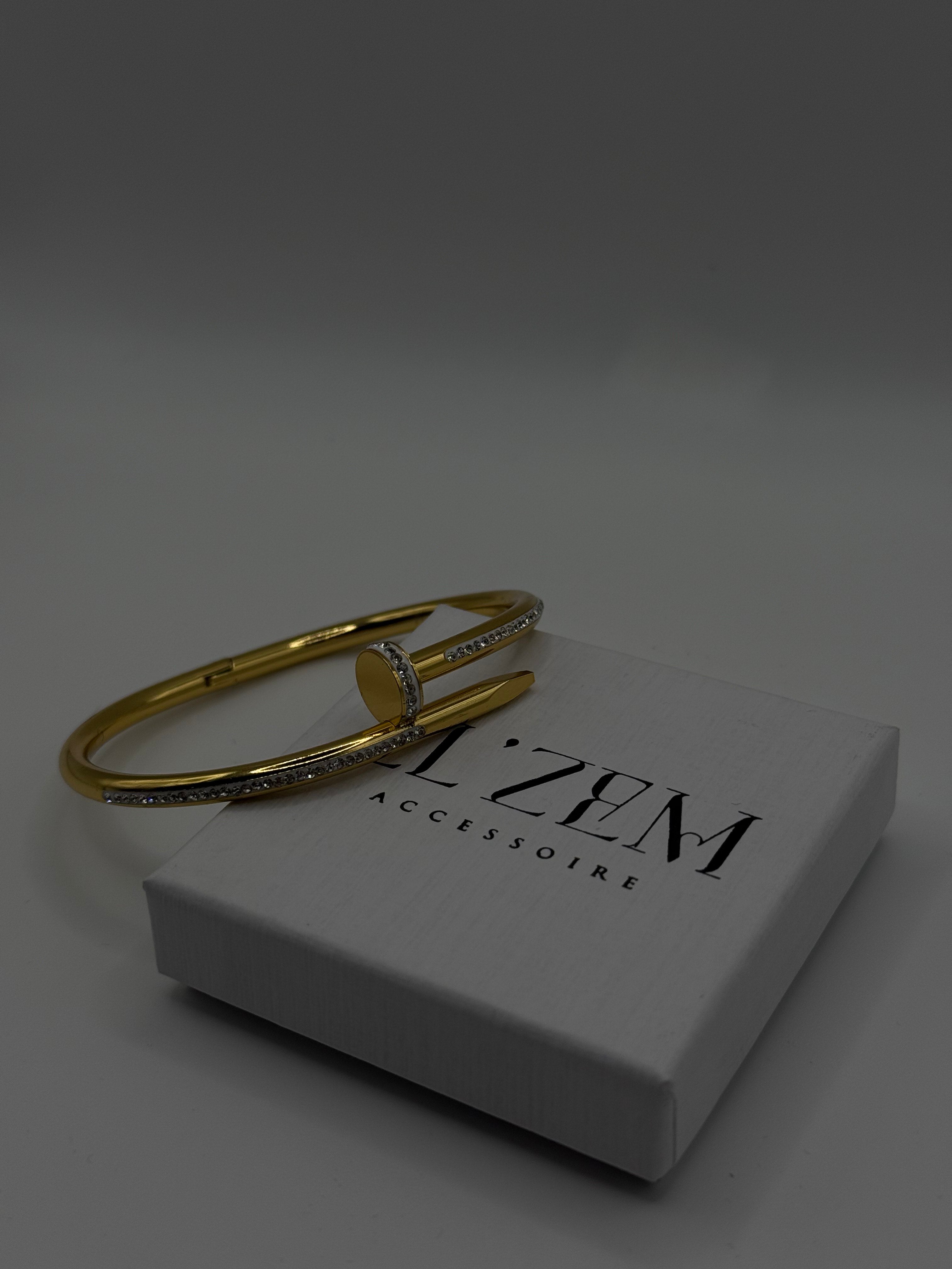 Glam Nail Bracelet | 18K Vergoldet
