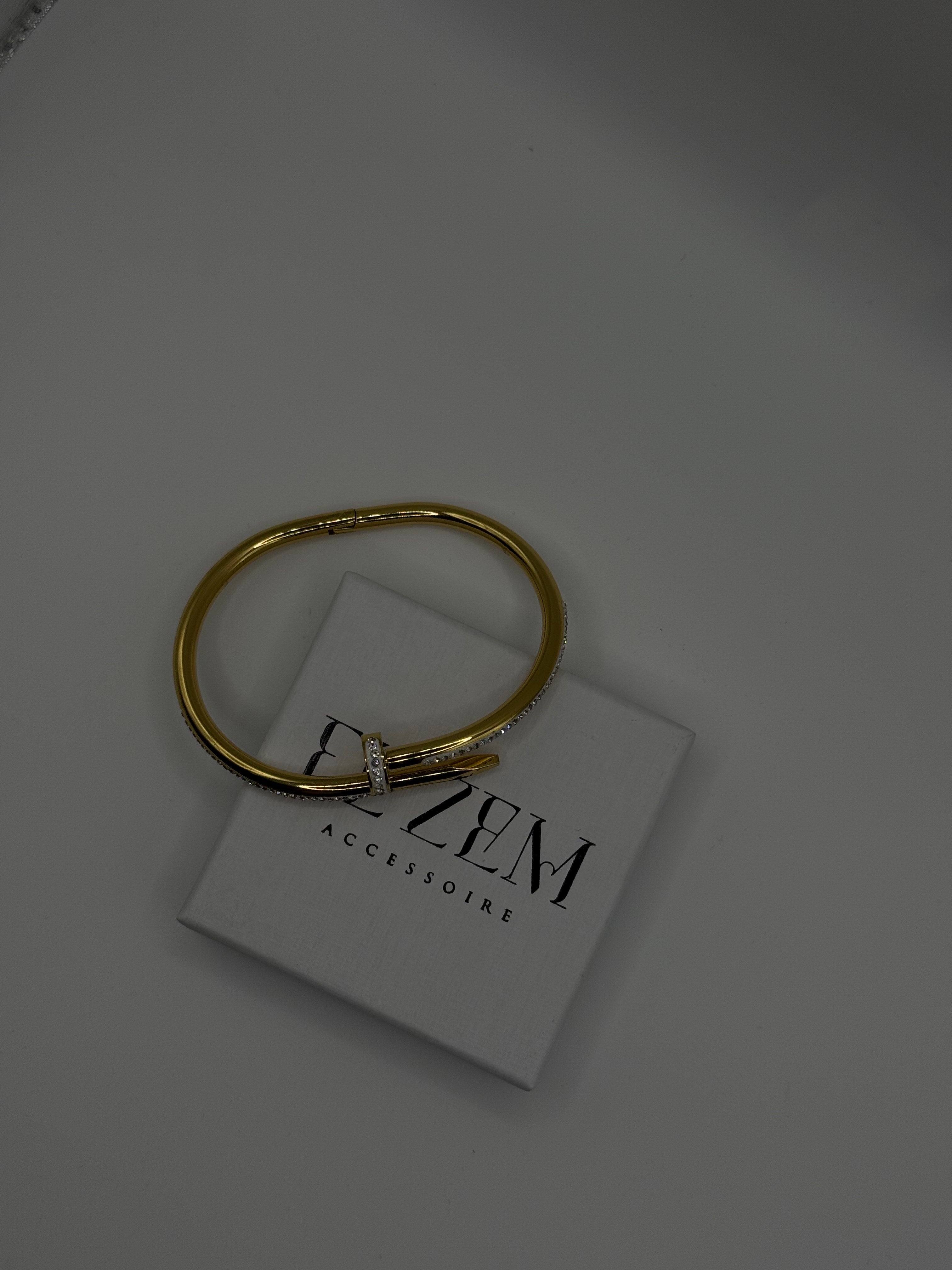 Glam Nail Bracelet | 18K Vergoldet