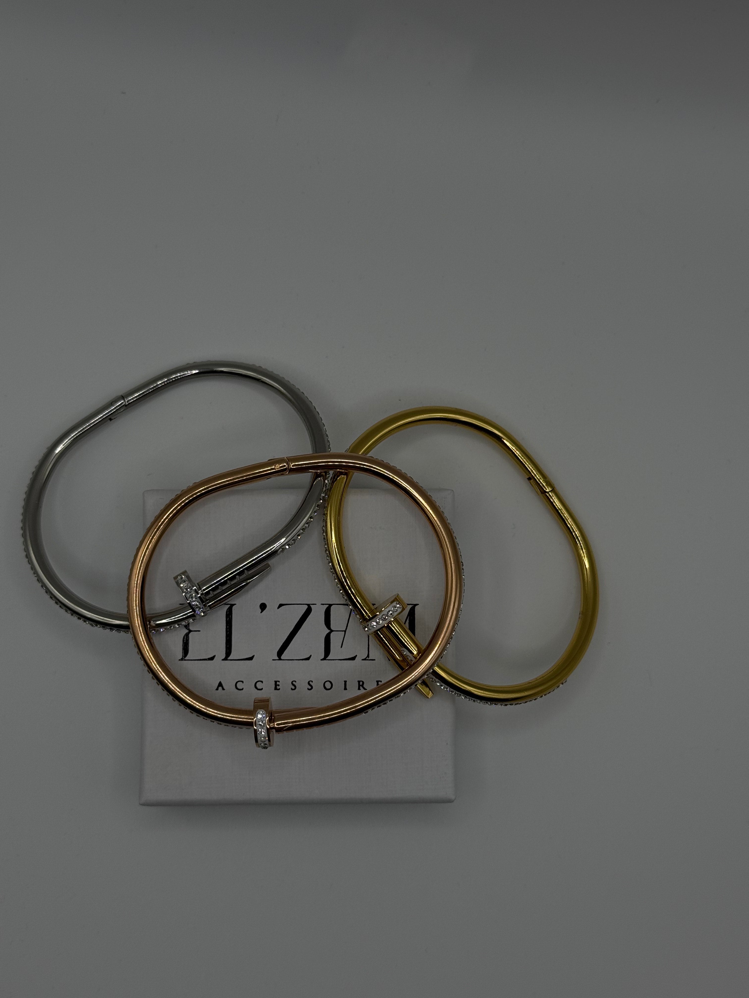 Glam Nail Bracelet | 18K Vergoldet